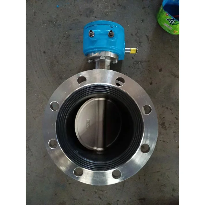 Acid alkali Special dade a ɛnyɛ den flange butterfly valve .