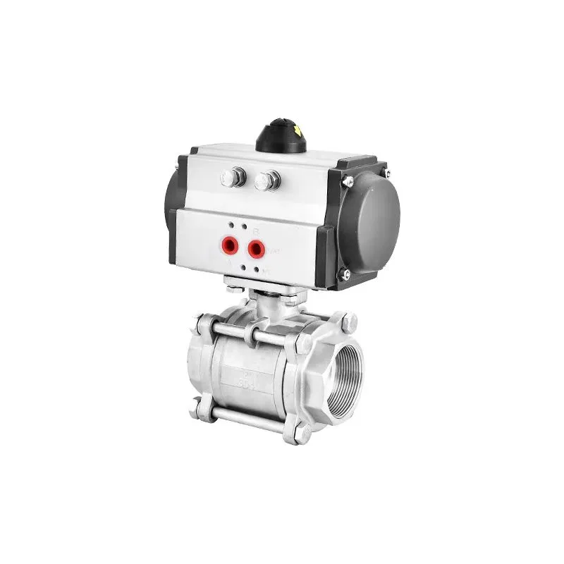 Pneumatic stainless steel a wɔde ayɛ ball valve .